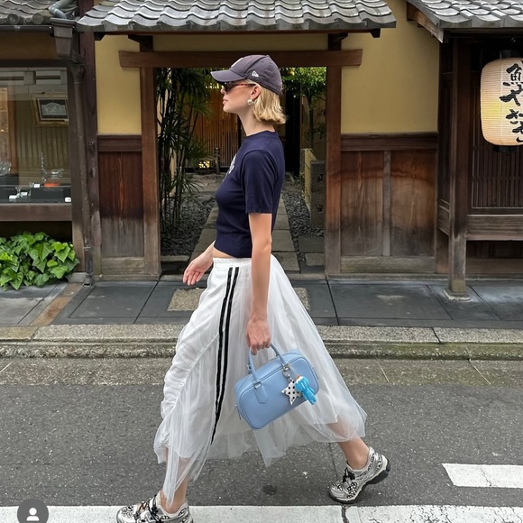 Adidas Style White Tulle Skirt - Picture 1 of 7